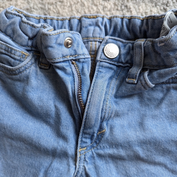 H&M baby kids toddler jeans denim patchwork  adjustable waist 18 months 2T - Picture 3 of 5